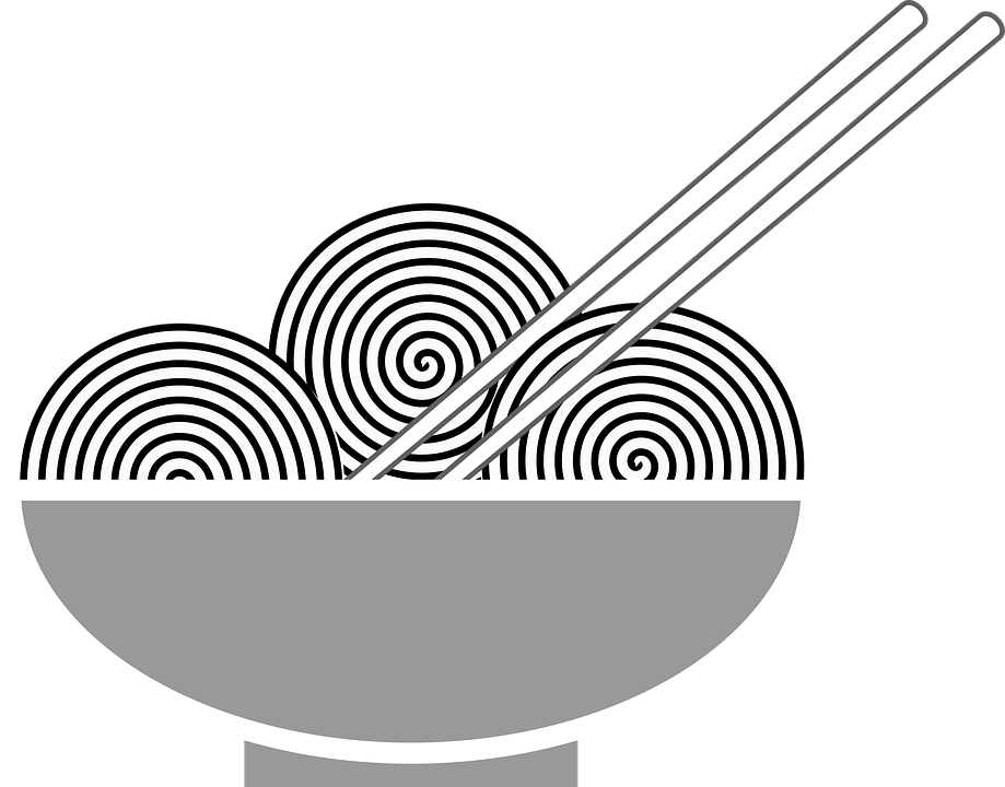 Nutrition, Food, Bol, Chinese Food, Icon, Chopsticks - ไอคอน ก๋วยเตี๋ยว Png (919x720), Png Download