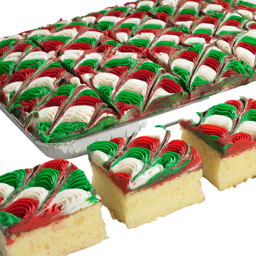Sheet Cakes For Christmas (1008x1010), Png Download