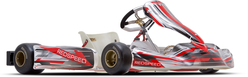 Red Speed Go Kart (1024x360), Png Download