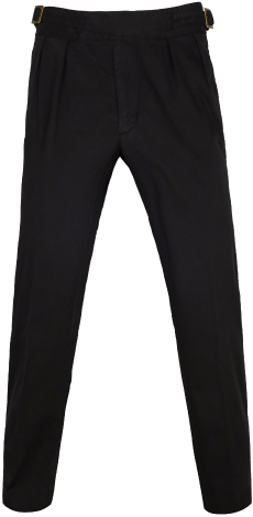Black Manny Pleated Cotton Trousers - Nepri Macron (600x600), Png Download