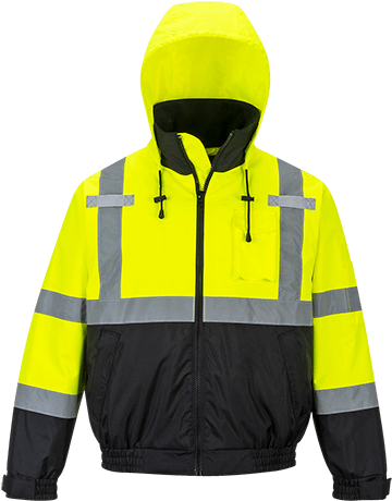 Portwest S364 Hi-vis Premium Bomber Jacket - Portwest Hi-vis Premium 2-in-1 Bomber - S364 (500x500), Png Download