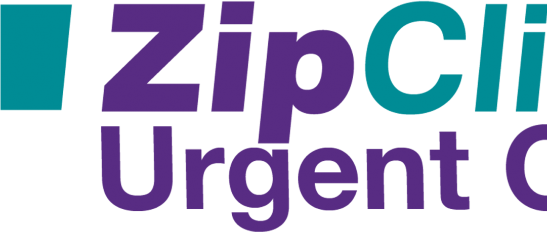 Logo Zipclinic Urgent Care - Zipclinic Urgent Care Logo (1080x675), Png Download
