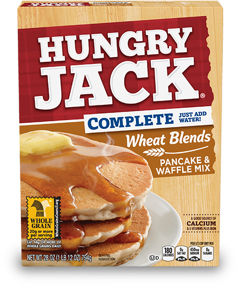 Complete Wheat Blends Pancake & Waffle Mix - Hungry Jack Whole Wheat Pancake Mix (550x622), Png Download