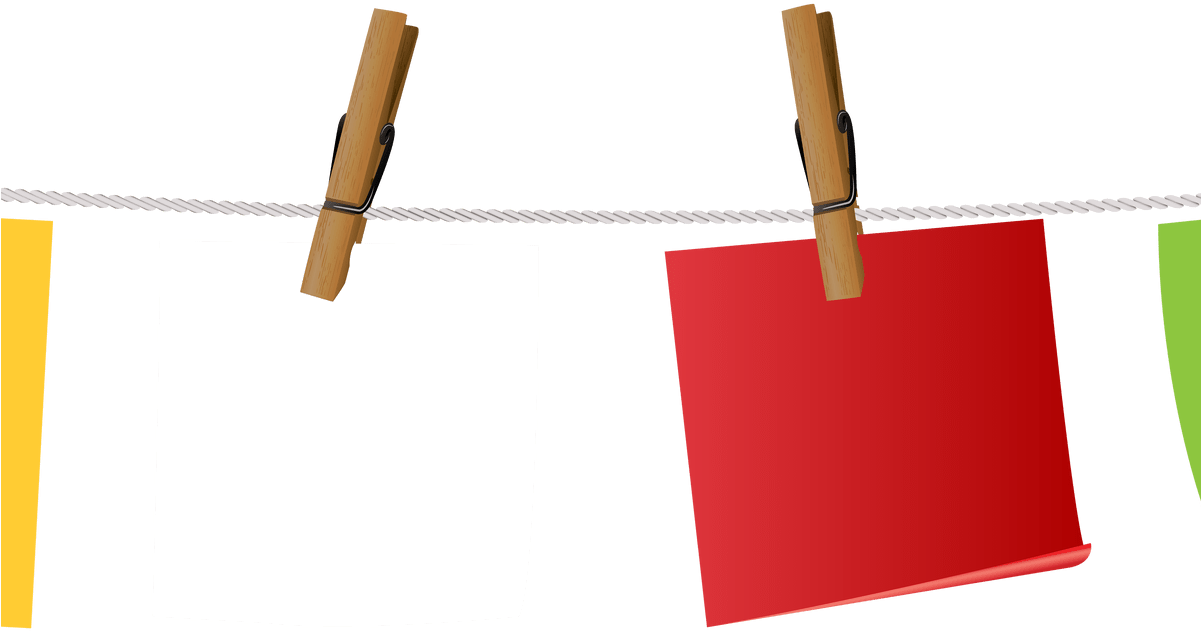 Hanging Wooden Sign Thing Sticky Notes On - Clip Art (1200x715), Png Download