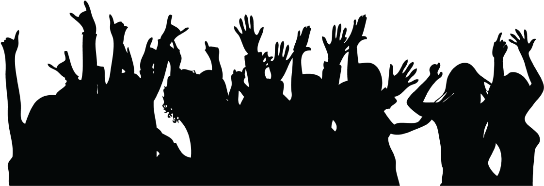 Book A Bus - Party People Black Png (960x321), Png Download