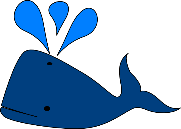 Blue Whale Clip Art At Clipart Library - Clipart Blue Whale (600x427), Png Download