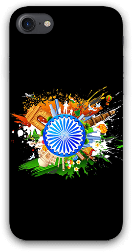 Proud India Iphone 8 Mobile Back Case (600x600), Png Download