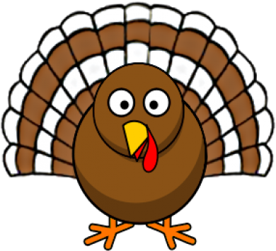 Happy Thanksgiving - Cartoon Chicken Shower Curtain (400x381), Png Download