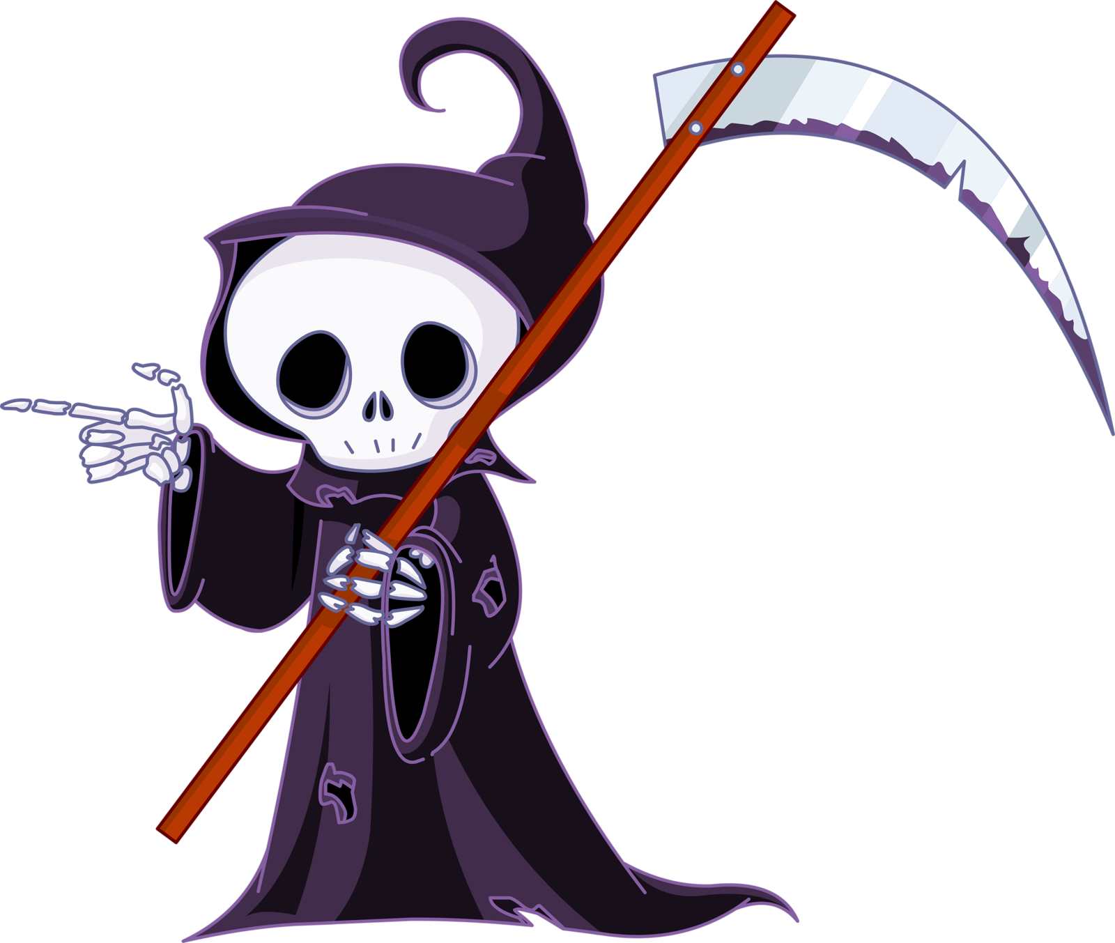 Pinterest Halloween And Album Cliparthalloween A - Death Angel Cartoon (1600x1353), Png Download
