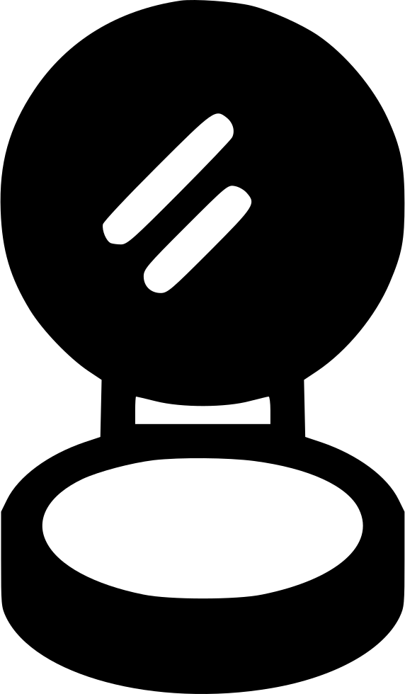 Foundation Makeup Mirror Makeup Compact Powder Mirror - Powdeer Icon Png (572x980), Png Download