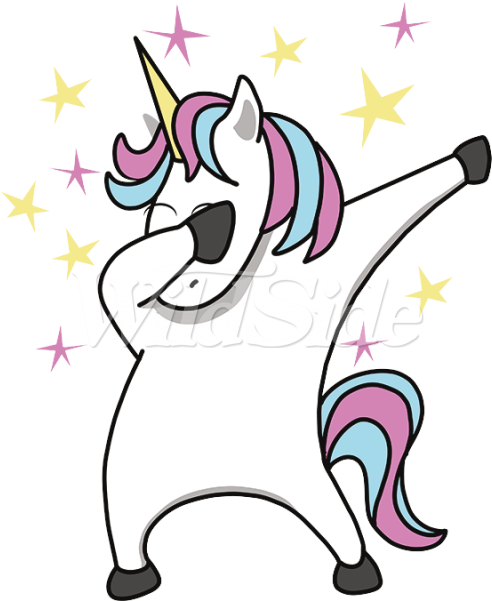 Dab The Wild Side Dabbing Unicorn Png Image Transparent - Unicorn Dab (600x600), Png Download