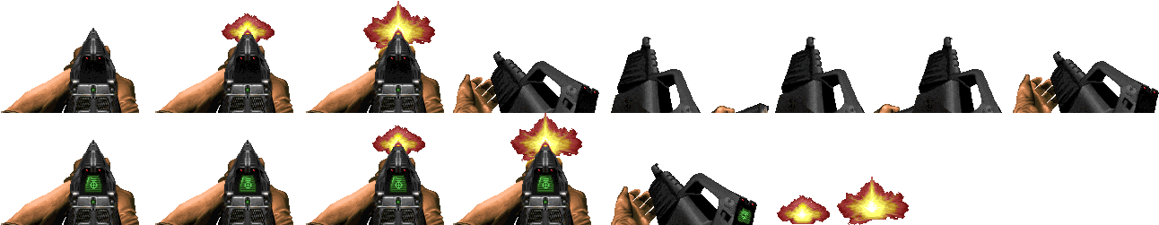 But With Doom's Standard Muzzle Flash - Explosive Weapon (1310x290), Png Download