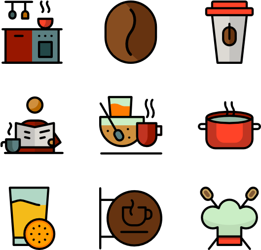 Bar Coffee Icon - Coffee (600x564), Png Download