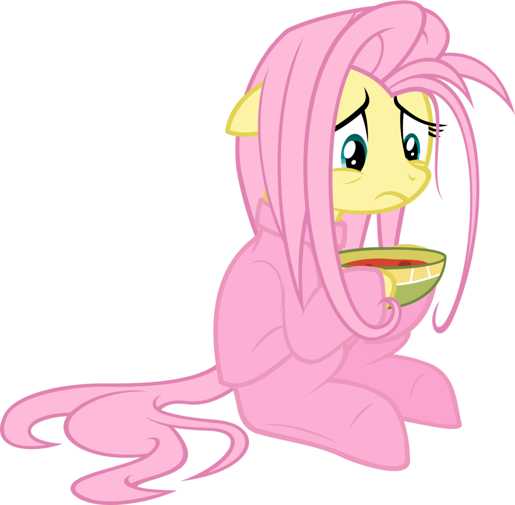 My Little Pony Lxxiii - Mlp Fluttershy Sick (1045x1024), Png Download