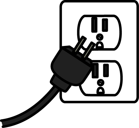 Electrical Plug Clip Art - Plug Clipart (455x418), Png Download