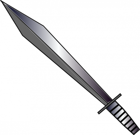 Dagger Clipart - Sword Clip Art (450x433), Png Download
