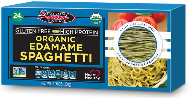 Edamame Pasta Is Not Made From White Flour - Seapoint Farms - Edamame Spaghetti - 7.05 Oz. (660x337), Png Download