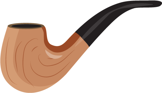 Cigar Clipart Smoking Pipe - Cigar Pipe Clipart (544x320), Png Download