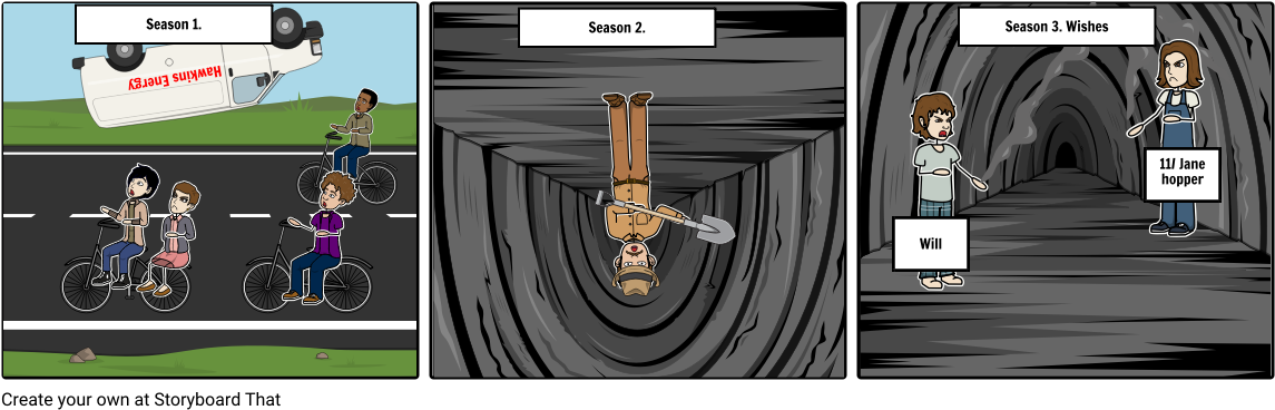 Stranger Things, By - Cartoon (1164x385), Png Download