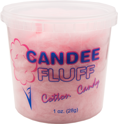 Pink Cotton Candy - Large Candy Fluff Cups 175/ctn (600x600), Png Download
