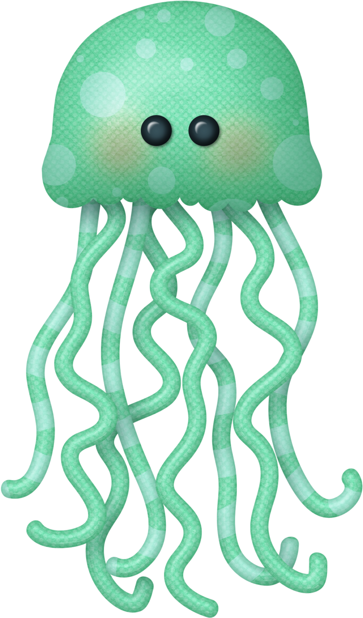 Jellyfish Clipart Transparent Background - Jellyfish Sea Animal Clipart (753x1280), Png Download