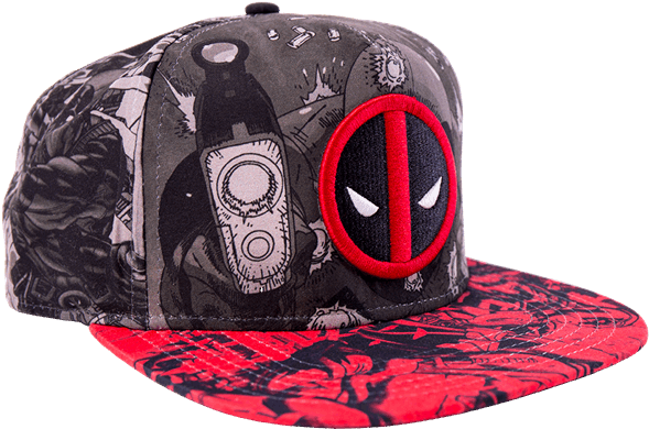 Men's Deadpool Sublimination Hat, Multicolor (600x600), Png Download