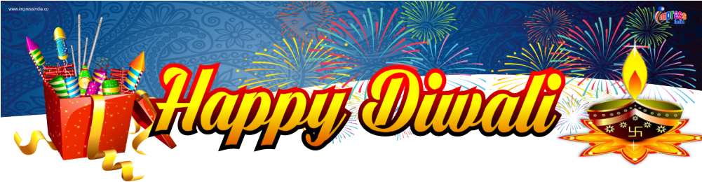Festival Clipart Diwali - Diwali (1000x319), Png Download