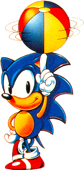 Sonic Beach Ball - Sonic The Hedgehog Ball (310x596), Png Download