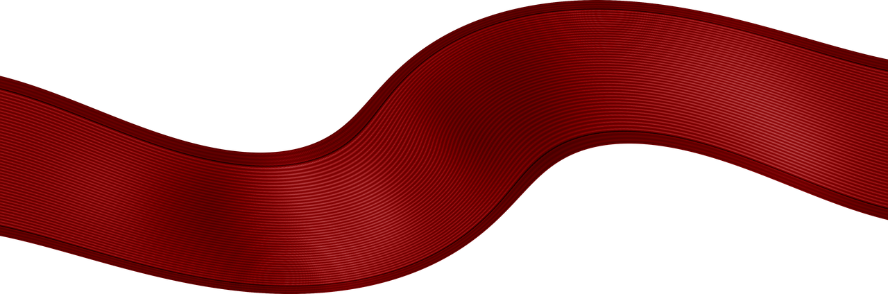 Ribbon Christmas Scrapbooking - Maroon Ribbon Png (1280x424), Png Download