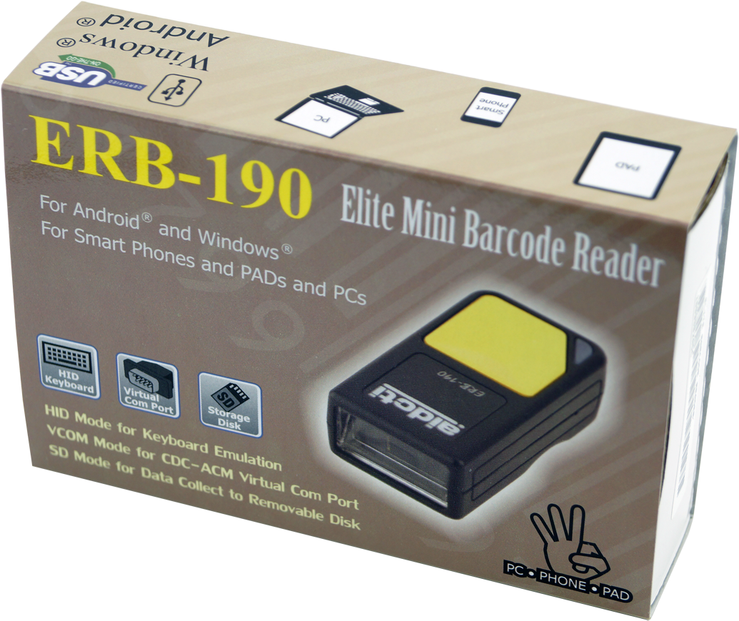 Erb-190 1d 2d Hid Vcom Barcode Scanner Box - Camera Battery (1200x960), Png Download
