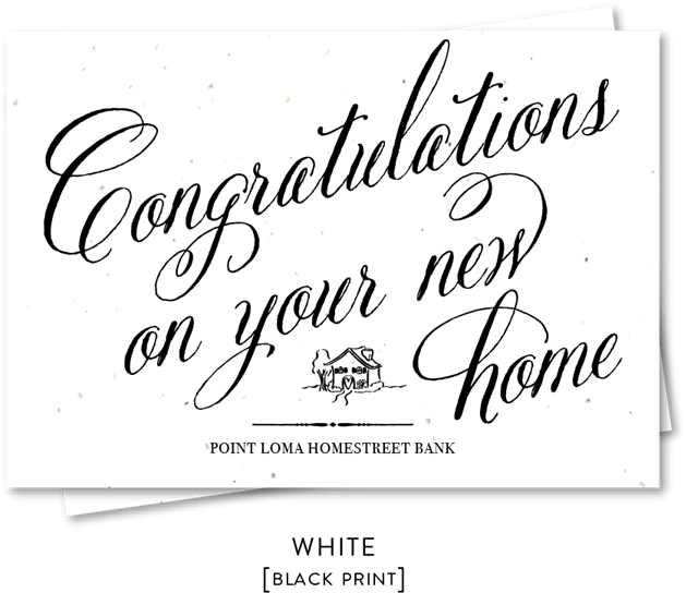 - - Congratulations New Home Cards Black And White (670x670), Png Download