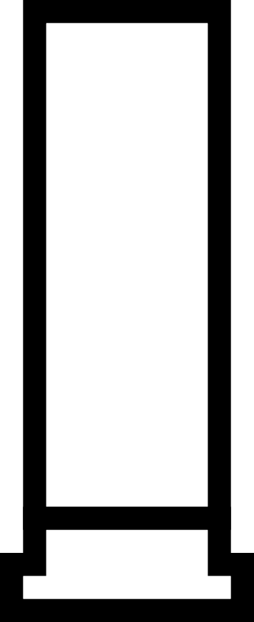 Shotgun Shell Outline Icon Png Clip Arts (244x600), Png Download
