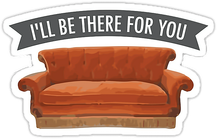 Picture Download Ftestickers Friendstvshow Besttvshowever - Friends Tv Show Clipart (704x452), Png Download