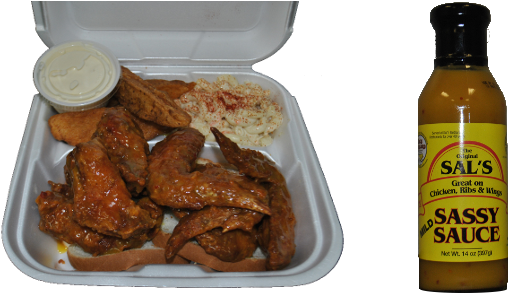 Sal's Chicken Wings - Chicken (1000x300), Png Download