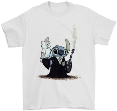 Harry Potter Hedwig And Stitch Mashup Shirtsan Excellent - Stitch (480x480), Png Download