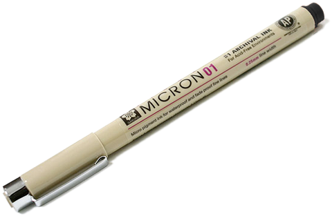 Pigma Pens - Calligraphy Pen With Png (525x350), Png Download