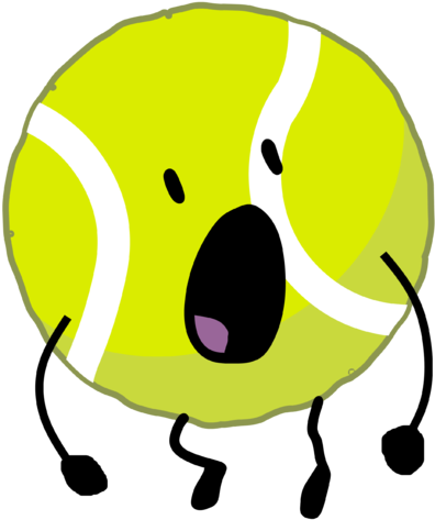 Bfb Tennis Ball With Arms - Bfb (403x479), Png Download