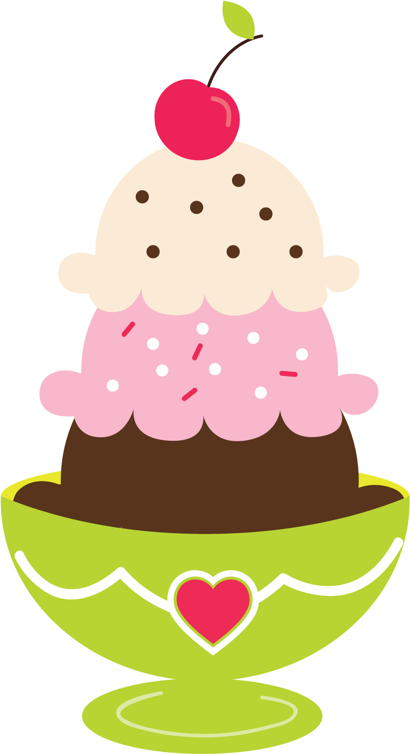 Container Clipart Sprinkles - Ice Cream Sundae Clipart (899x1583), Png Download