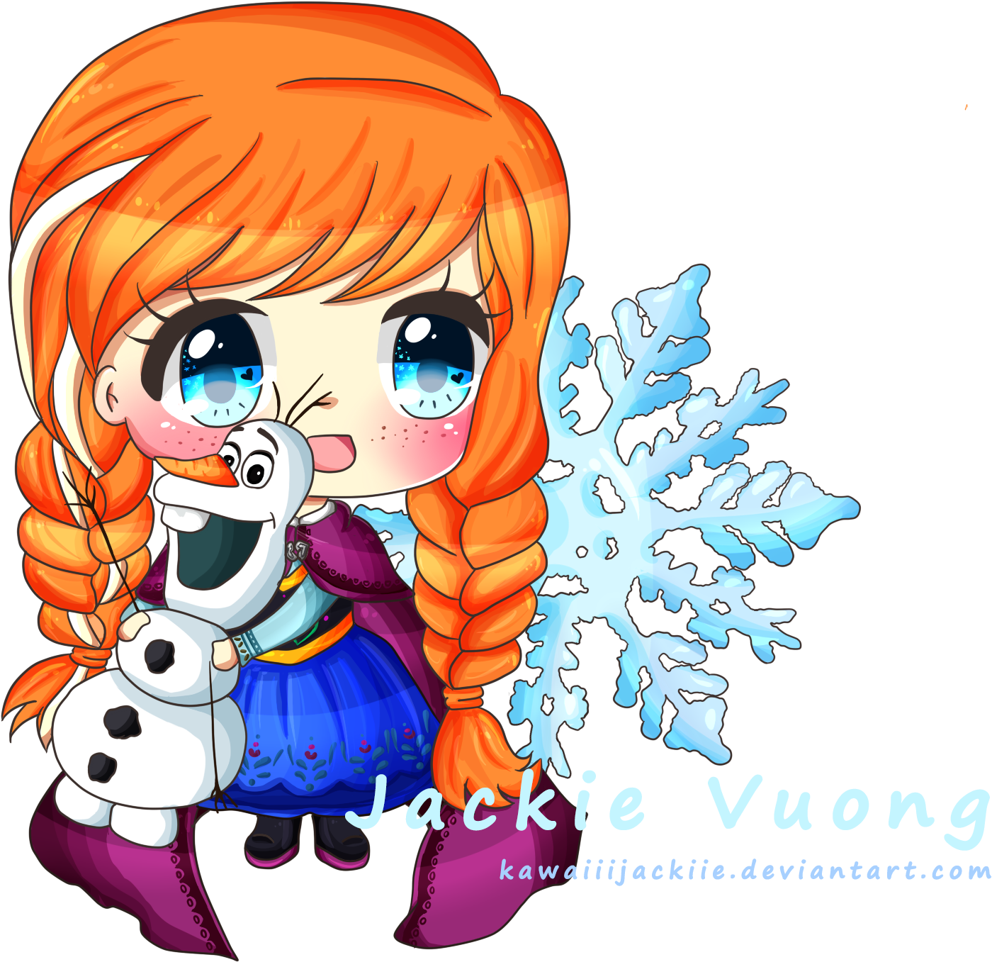 Anna And Olaf - Anna (1894x1863), Png Download