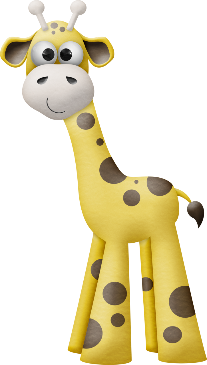 ○•‿✿⁀zoo Crazy‿✿⁀•○ - Yellow And Gray Baby Giraffe Clip Art (725x1280), Png Download