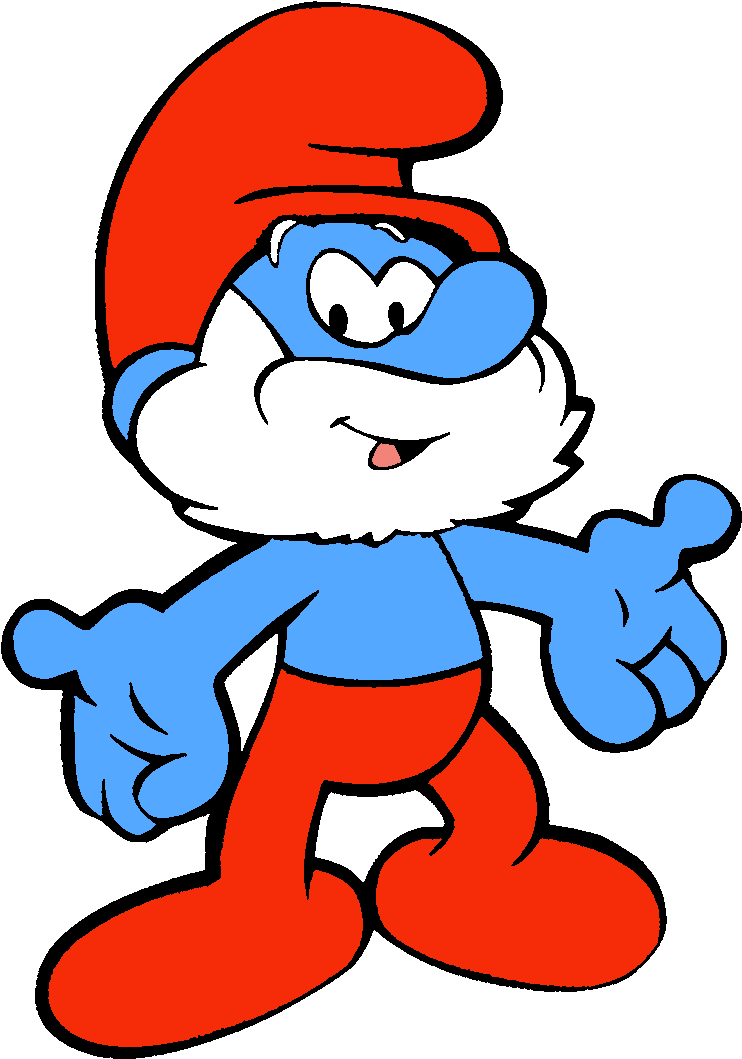 Papa Smurf (751x1066), Png Download