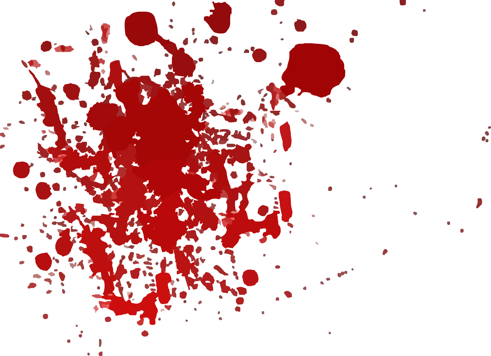 Vector Splatters Cartoon - Blood Spatter (1280x928), Png Download