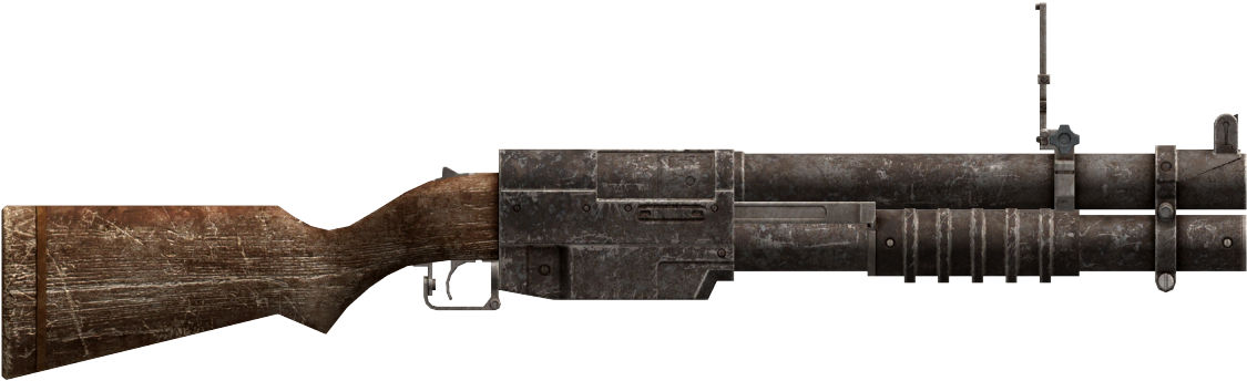Grenade Launcher - Fallout Grenade Launcher (1200x420), Png Download