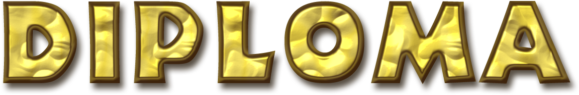 Palabra Diploma Png - Gold (1300x533), Png Download