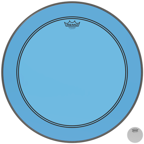 Powerstroke® P3 Colortone™ Blue - Remo Powerstroke P3 Colortone Bass Drum Head (535x535), Png Download