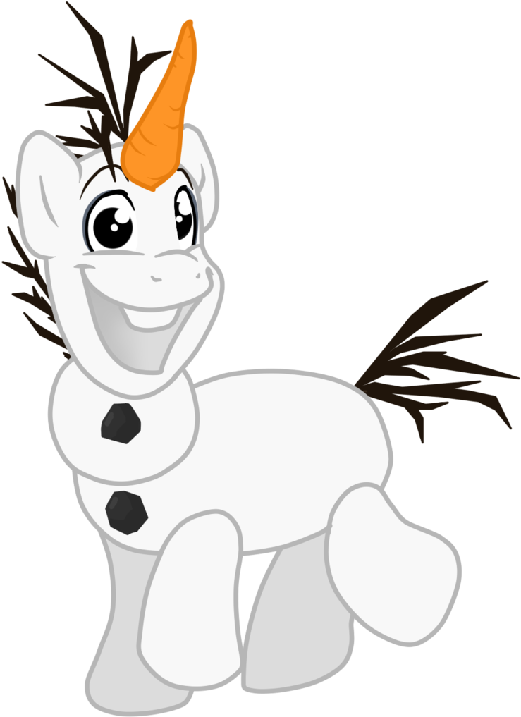 Artist Namygaga Frozen Movie Ponified Safe - Olaf Pony (816x1024), Png Download