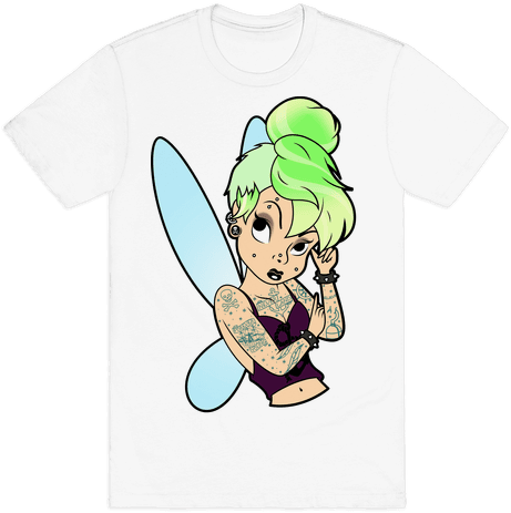 Punk Tinkerbell Mens T-shirt - Jojo Bizzare Adveture T Shirt (484x484), Png Download