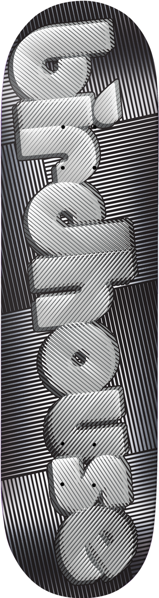 Blur Deck - Birdhouse Blur Chrome Deck 8.0" (627x2048), Png Download