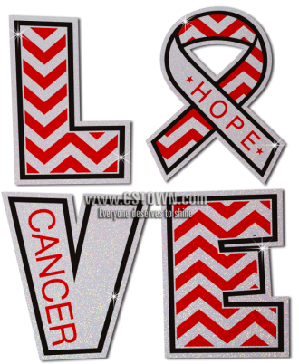 Love And Hope For Breast Cancer Ribbon Themed Heat - Breast Cancer (450x450), Png Download