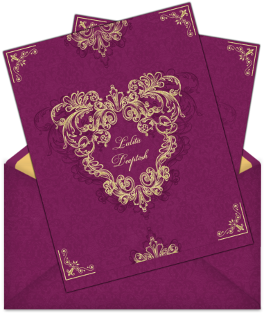 Hindu Wedding Cards Design Samples Letter Style Email - Wedding Invitation (406x471), Png Download